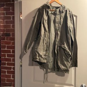 Green men’s utility jacket